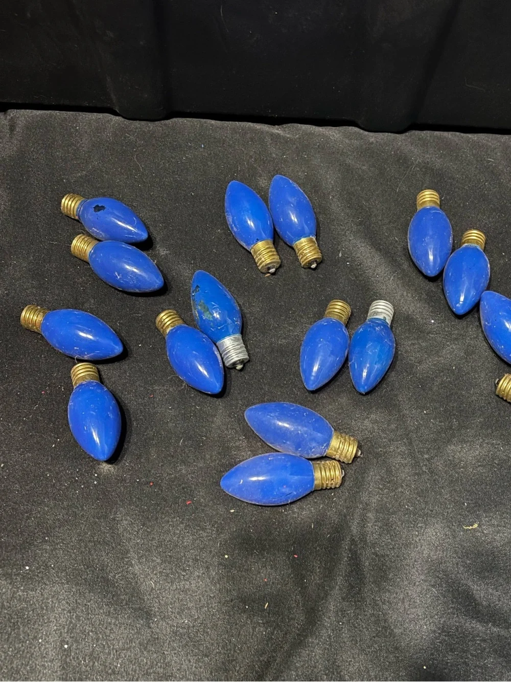 Vintage C9 Christmas 40 Pieces Light Bulbs Lamps - Blue